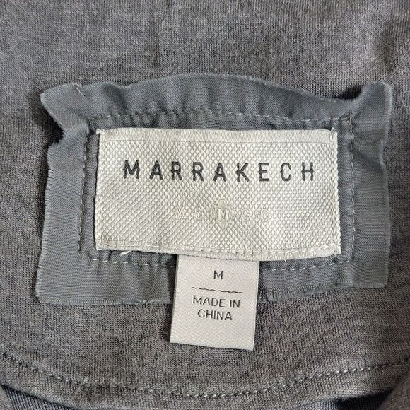 Marrakech Jacket Womens Medium Gray Stretchy Moto Asymmetrical Boho Zip Up - Picture 11 of 13